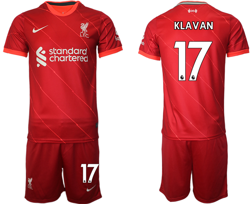 Men 2021-2022 Club Liverpool home red #17 Soccer Jersey